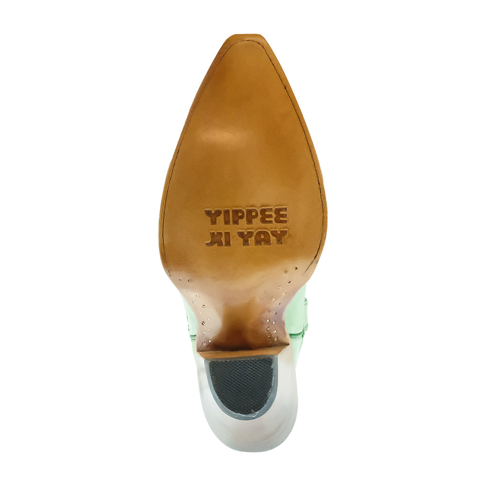Yippee Ki Yay By OG Footwear Old Gringo Yippee Ki Yay Women's Green Chili Shortie Booties