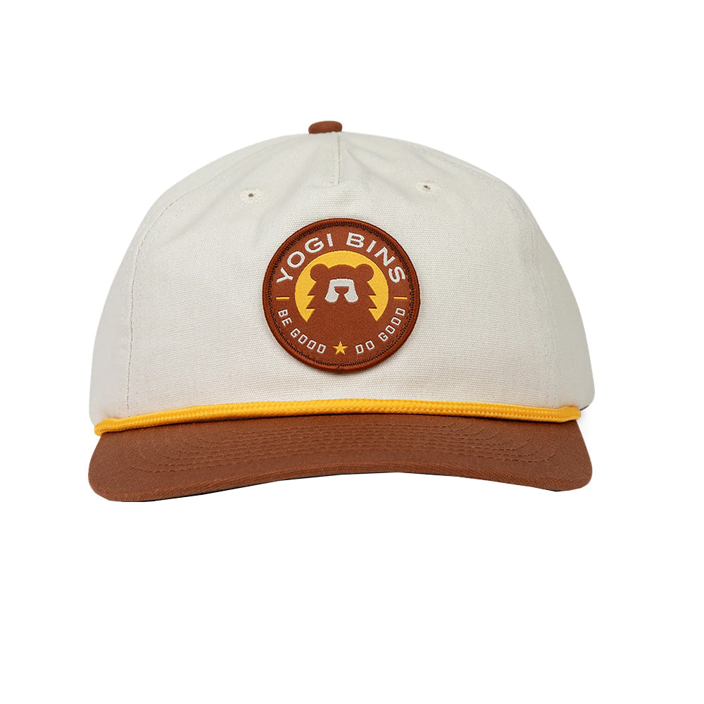 Yogi Bins Hats Brown / White Snapback  Be Good Do Good