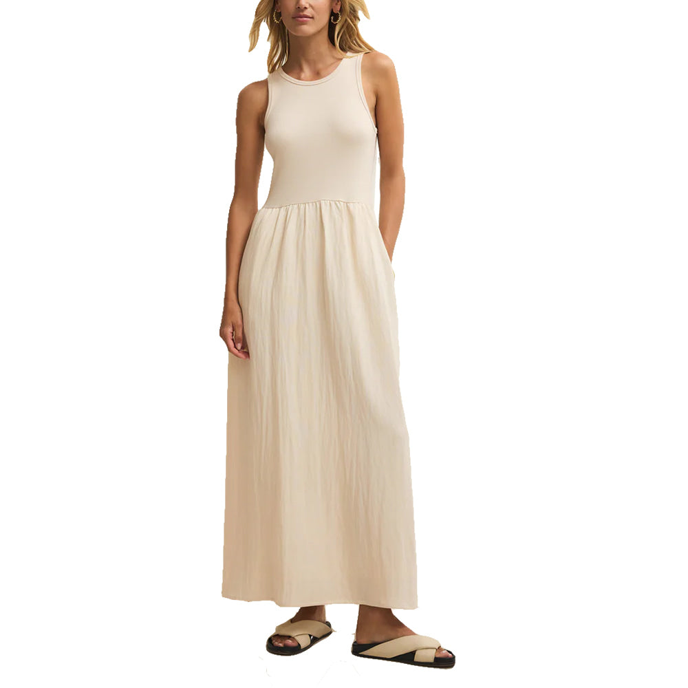 Z Supply 300 WOMENS OTHER WOMENS CHARLOTTE MIDI DRESS IN CRYSTAL