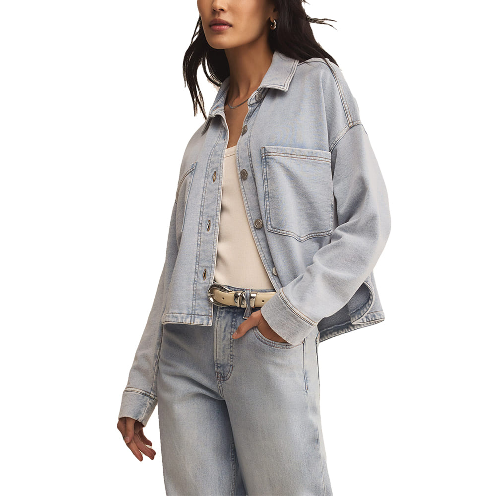 Z Supply Apparel Z Supply All Day Denim Women's Cropped Top