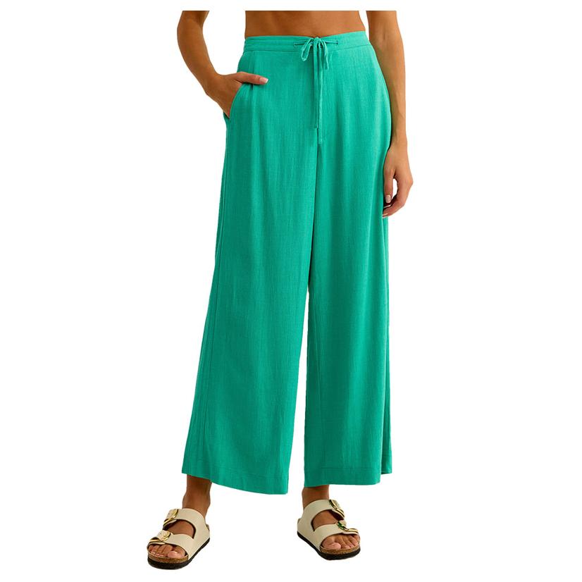 Z Supply Apparel Z Supply Bermuda Green Cortez Cropped Women's Pant