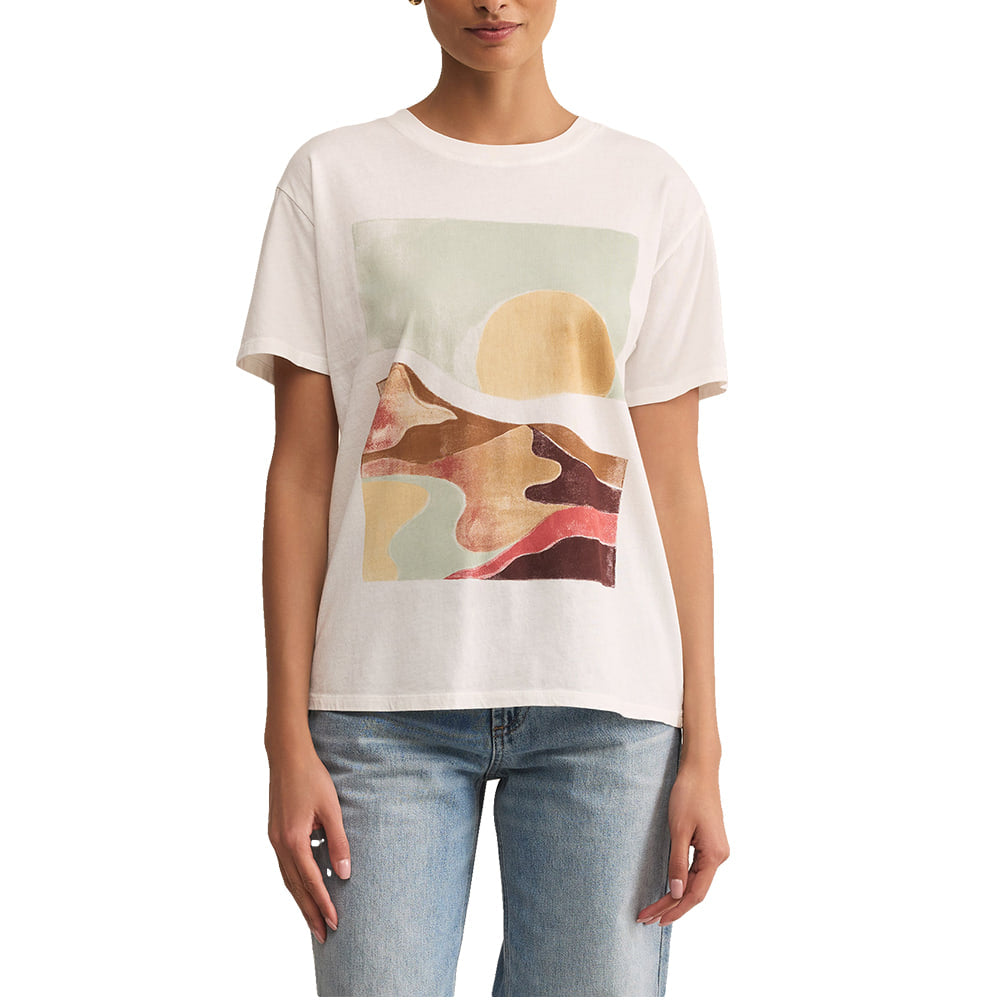 Z Supply Apparel Z Supply Women's Sea Salt Moments Boyfriend Tee