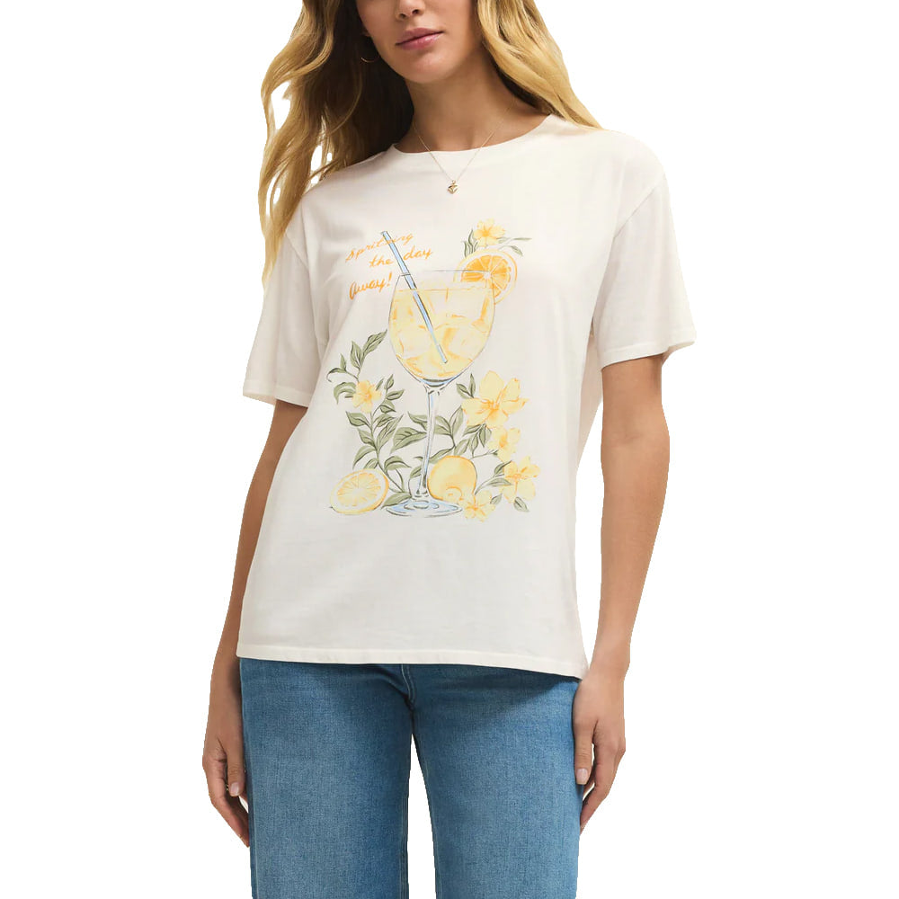 Z Supply Apparel Z Supply Women's Spritz Boyfriend Tee in Seasalt