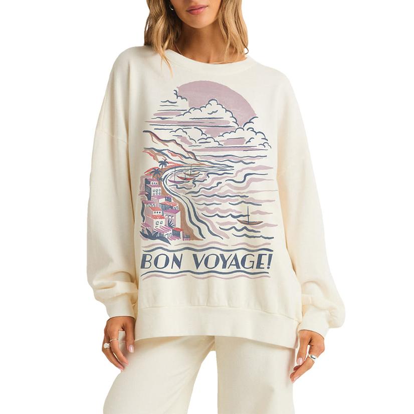 Z Supply Z Supply Women's Sea Bon Voyage Sunday Sweatshirt