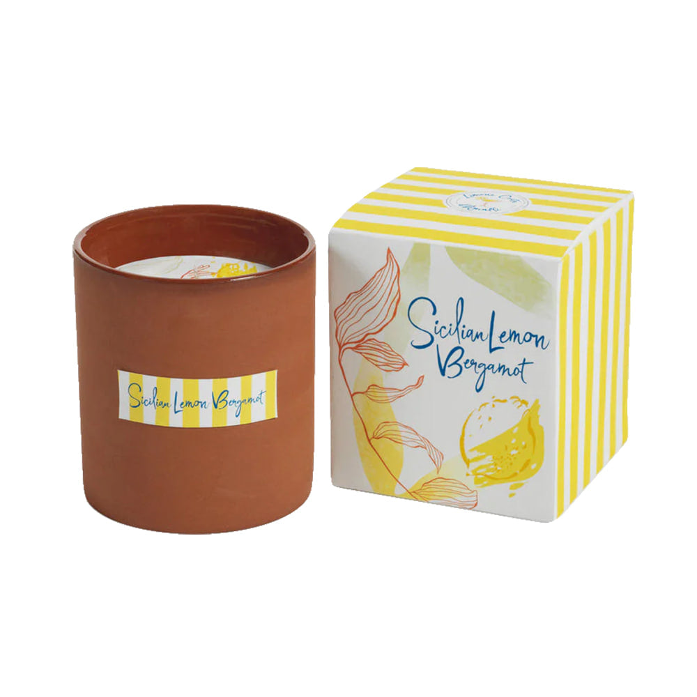 Zodax Home Decor 11OZ Zodax Limone Costa D'Amalfi Scented Candle Pot 11oz