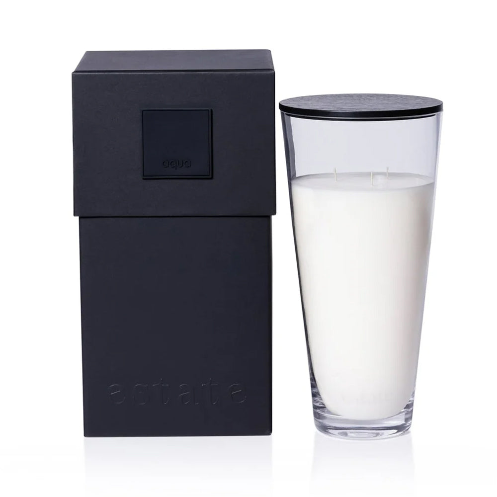 Zodax Home Decor Zodax Estate Candle Clear Aqua 57oz