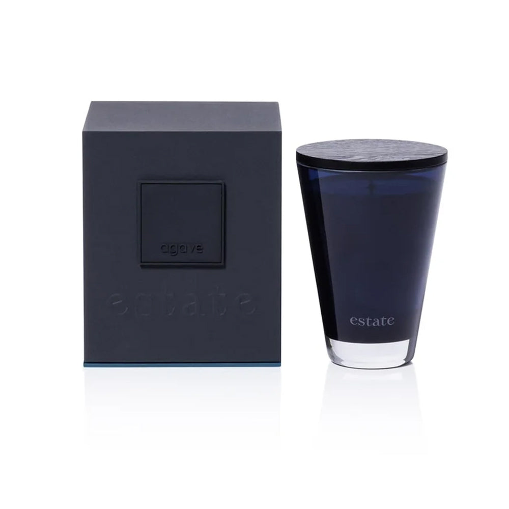 Zodax Home Decor Zodax Estate Candle Navy Blue Agave 10.5oz