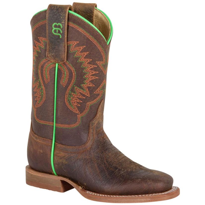 Toast Bison Leather Cowboy Boots