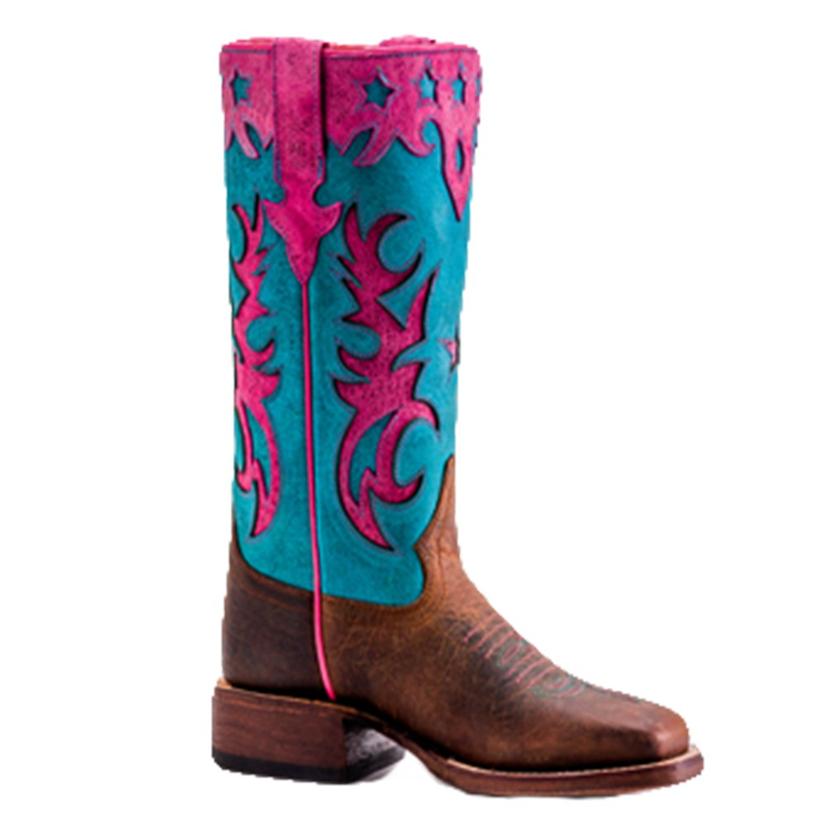 teal cowboy boots