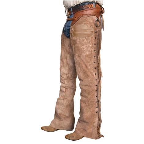 Texas Western Cowboys Chaps Fringed Cowhide Trousers American Vintage