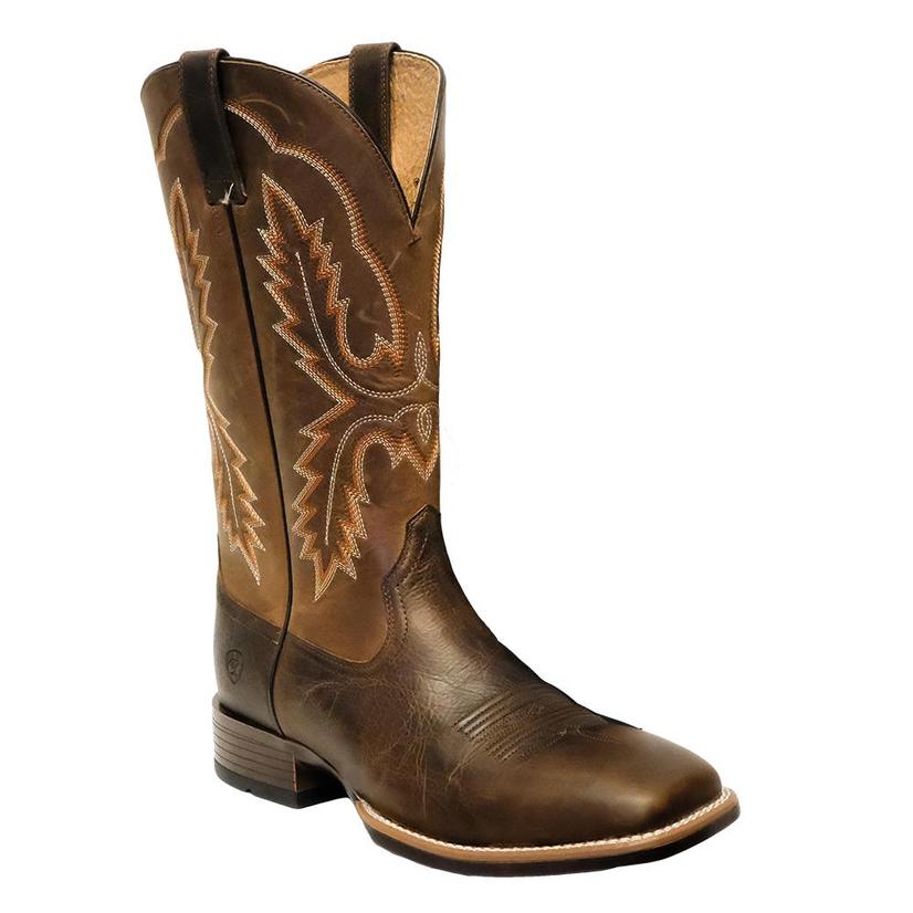 Pecos Wicker Brown Square Toe Boots