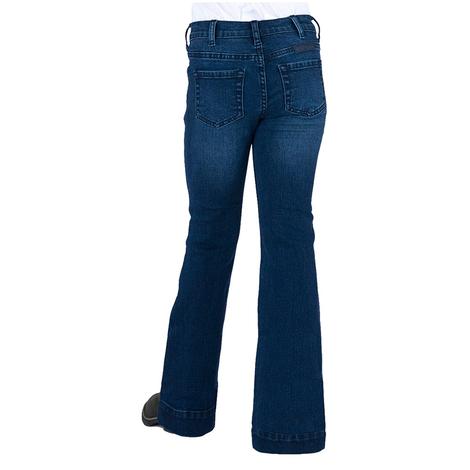 Cowgirl Tuff Girls Dark Wash Trouser Jeans 