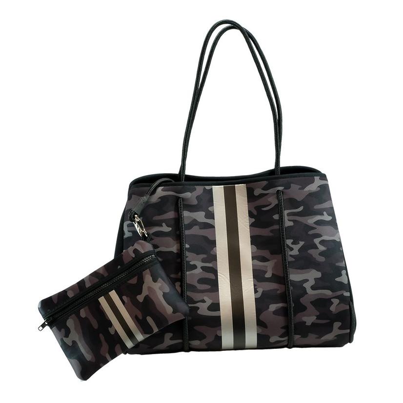 Haute Shore Greyson Fall2 Luxe2 Grey Camo Stripe Bag