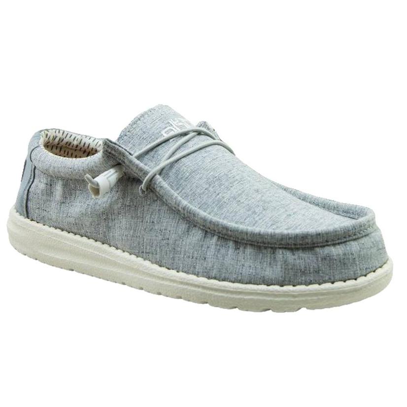 Hey Dude Wally Chambray Blue Men's Shoes