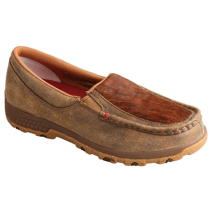 Twisted X Slip On Driving Moc Brindle Women's Bomber