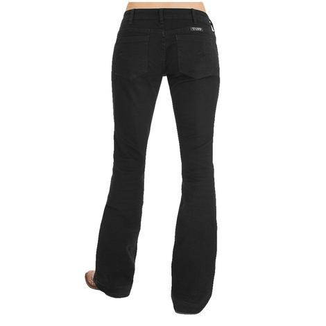 black cowgirl jeans