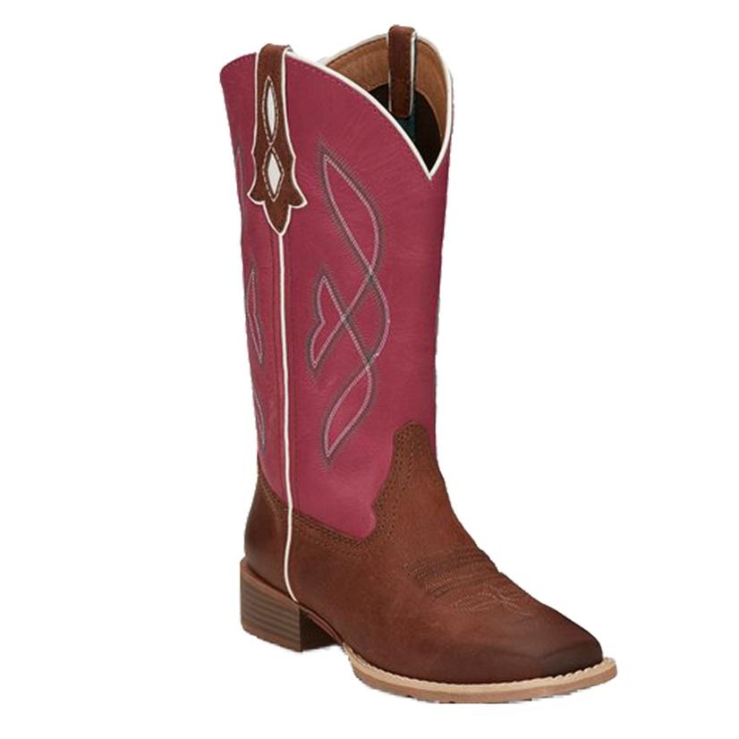 justin gypsy boots pink