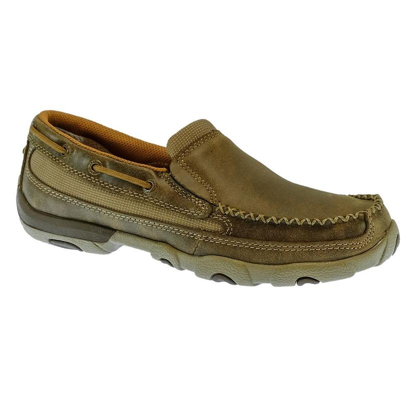 twisted x slip on driving mocs