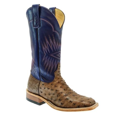 Anderson Bean Kango Tobac Bruciato FQ Ostrich with Violet Top Men's Boots