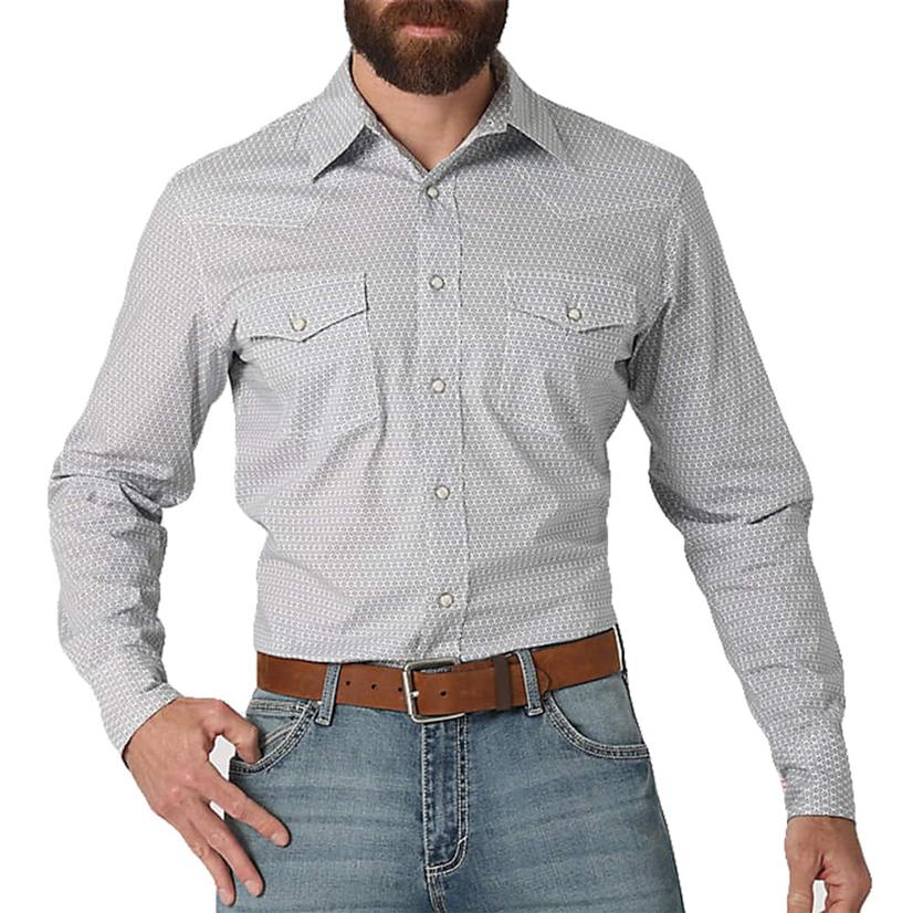 Grey 20X Competition Men's Long Sleeve Shirt by Wrangler