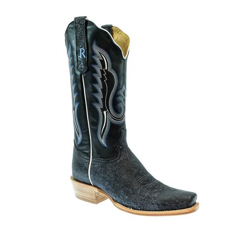 R. Watson Midnight Blue Cape Buffalo Ladies Boots 