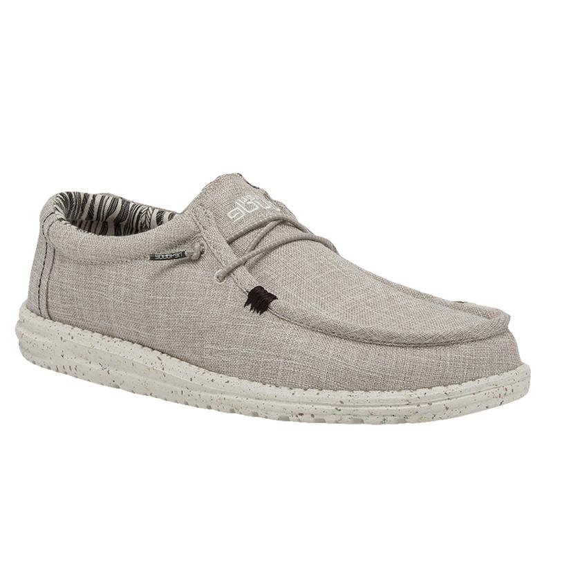 Wally Eco Linen Beige Men's Shoe by Hey Dude