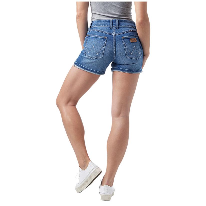 Jessica Retro Mid Rise Denim Women's Shorts by Wrangler