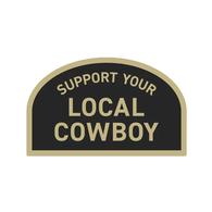 Cowboy Cool Support Your Local Cowboy Sticker