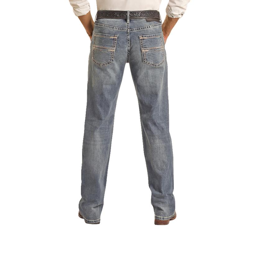 Pistol Straight Reflex Men's Jeans by Rock And Roll Cowboy