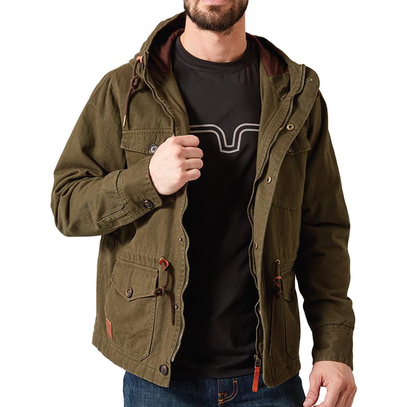  Kimes Ranch Army Green Army Men's Jacket