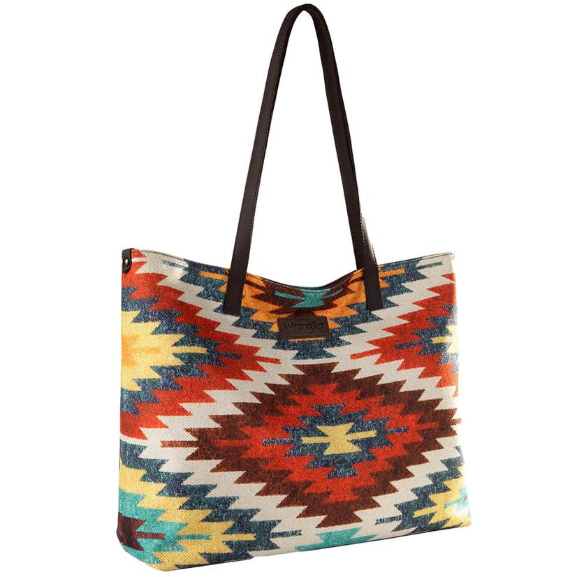 logo-print canvas tote bag