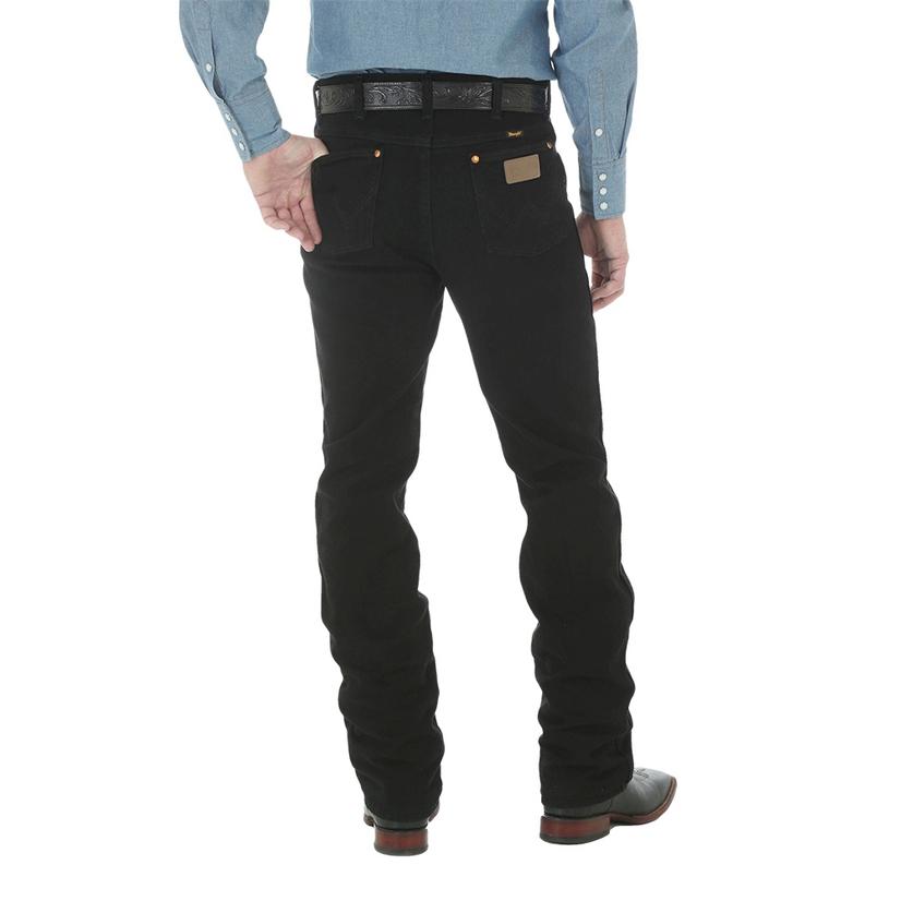 black cowboy jeans