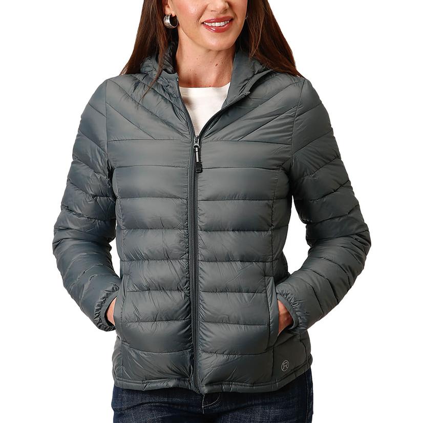 Green Lightweight Crushable Women's Jacket by Roper