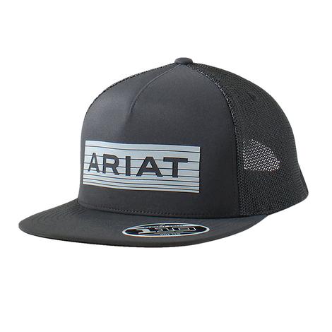 Ariat Black Reflective Logo Mesh Back Cap