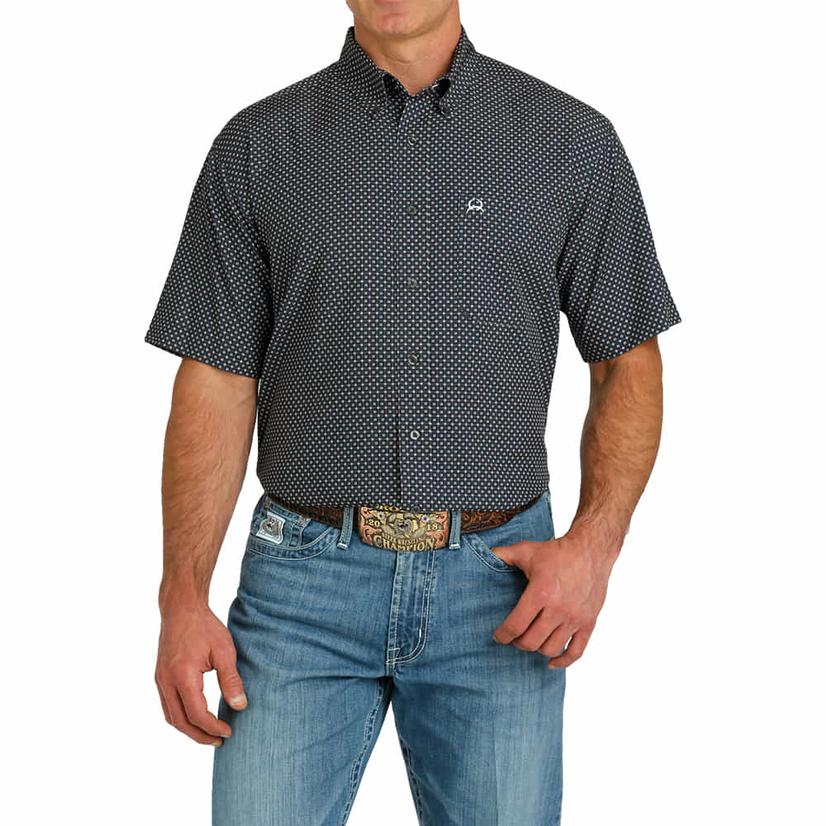  Cinch Arenaflex Short Sleeve Button- Down Men's Shirt