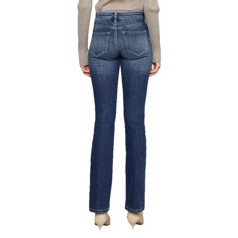 Kancan Medium Wash Marla High Rise Skinny Bootcut Women's Jean