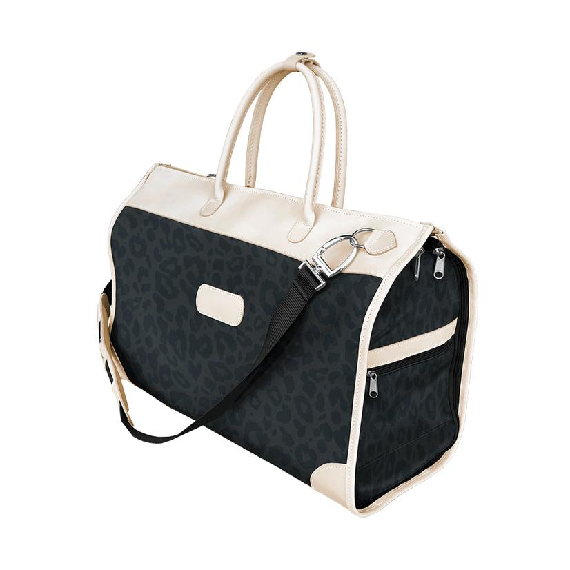  Jon Hart Dark Leopard Coated Canvas Southtown Bag