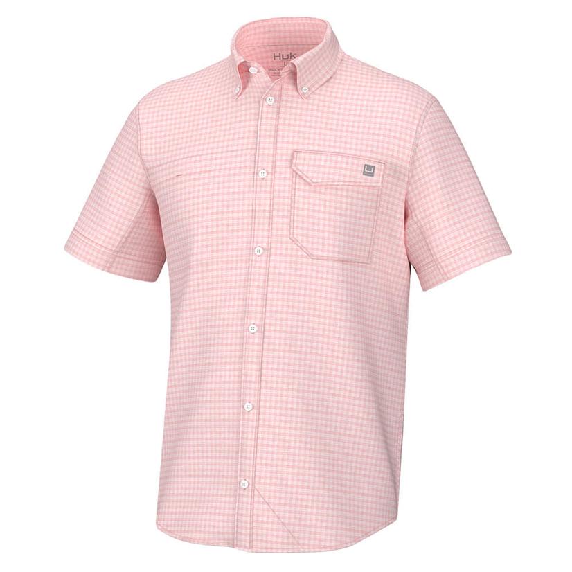  Huk Peach Nectar Tide Point Break Short Sleeve Men's Shirt