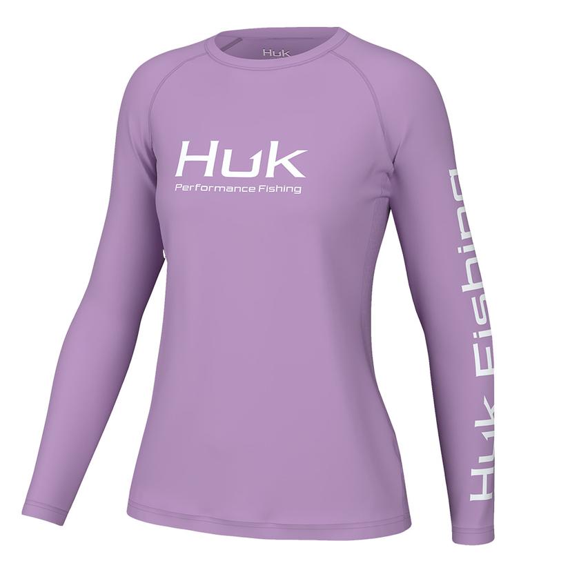  Huk Vented Pursuit Sheer Lilac Women's Graphic Tee