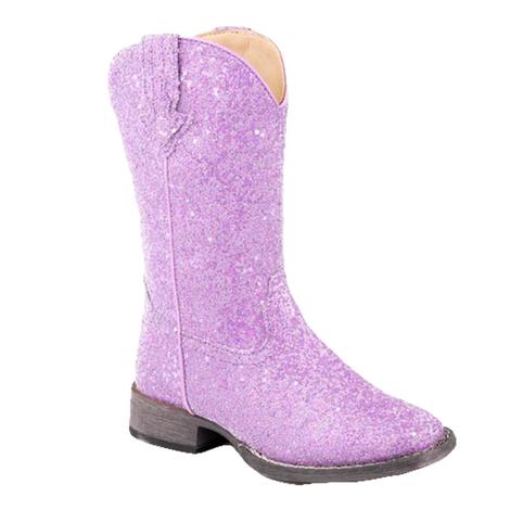 Roper Purple Glitter Galore Girl's Kid Boot