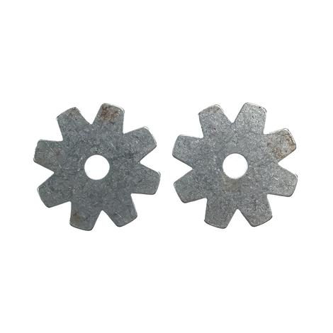 Dutton Bits Silver 8 Point Spur Rowels Paired