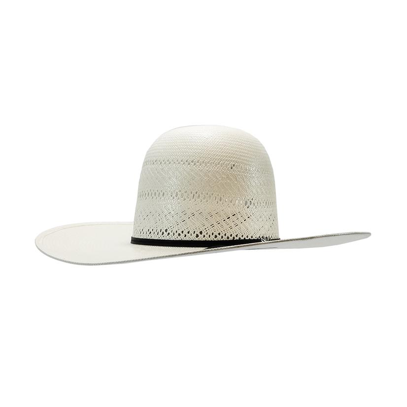  Prohats Ph76 4.5 Brim Open Crown Natural Straw Hat With Dri- Lex Sweatband