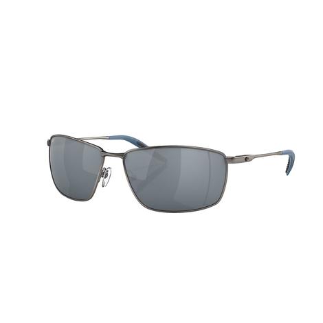 Costa Turret 247 Matte Dark Gunmetal Frame with Grey Silver Mirror Lens Sunglasses