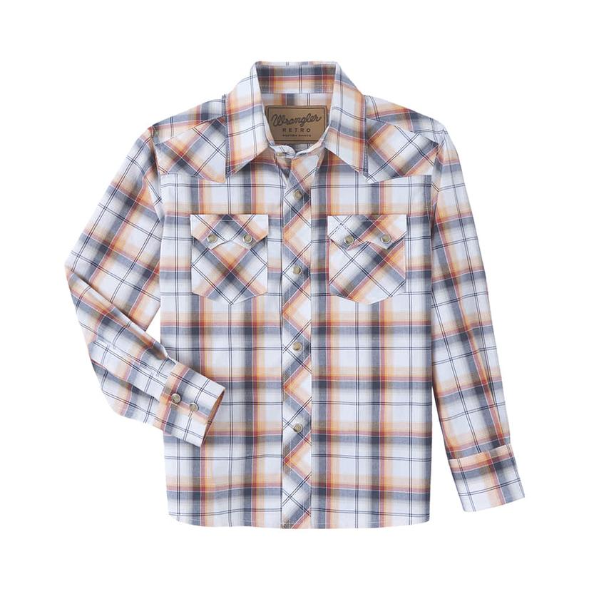  Wrangler Retro Multi Colored Long Sleeve Boys Shirt