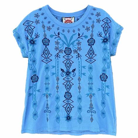 JWLA By Johnny Was Women's Blue Tara Relaxed Shirt