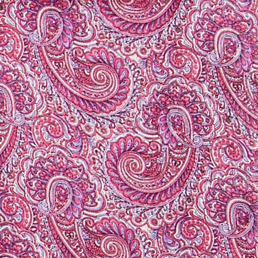  Wyoming Traders Raspberry And White Paisley Wild Rag