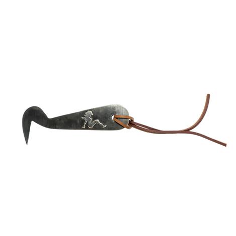 Easton Bit And Spur Hoof Pick With Cowgirl Silhouette Design