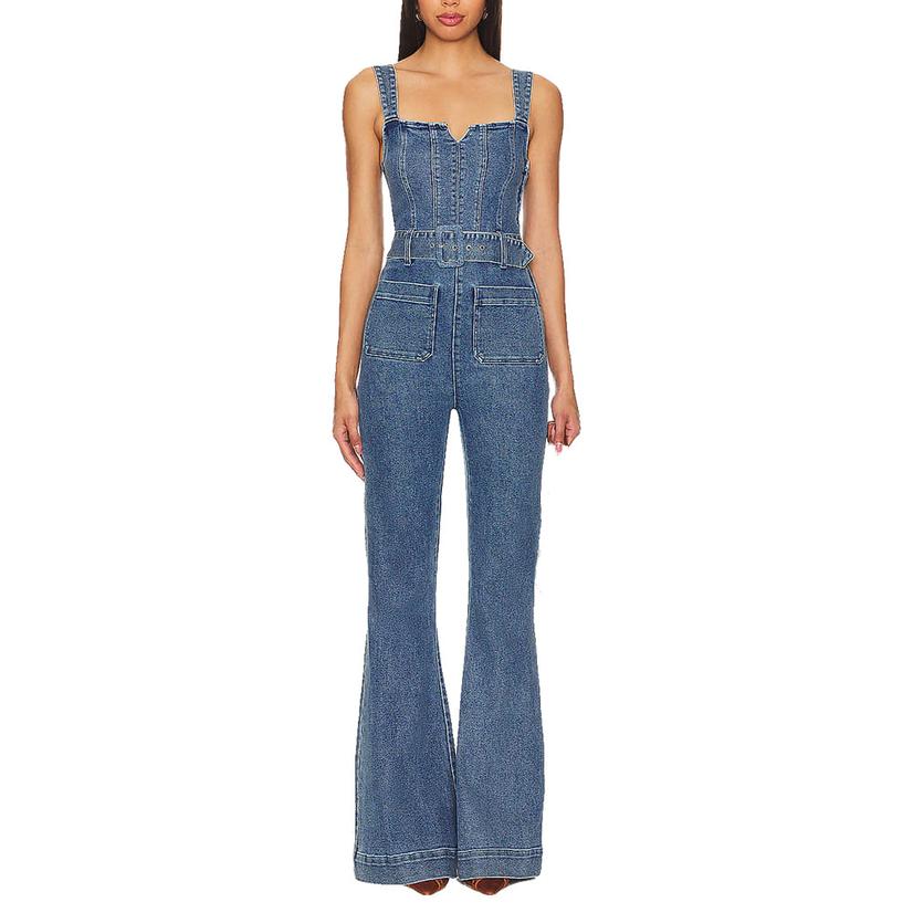  Show Me Your Mumu Women's Crossroads Sky Rider Jumpsuit