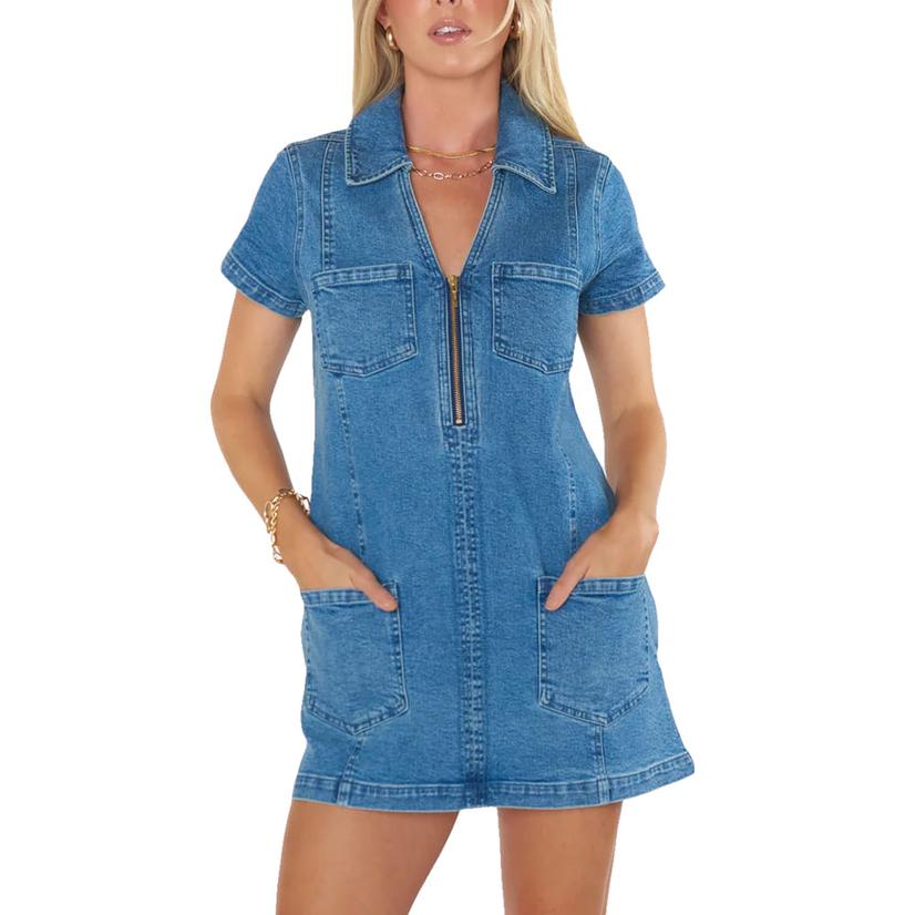  Show Me Your Mumu Prescott Tide Women's Mini Dress