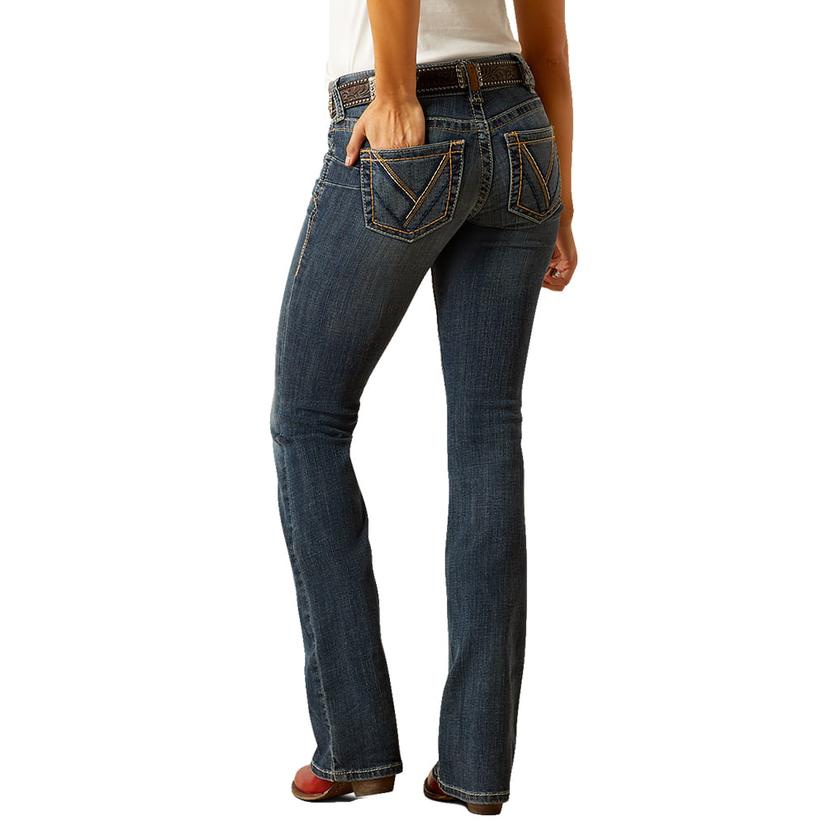  Ariat Freya Pasadena Rinse Low Rise Bootcut Women's Jeans